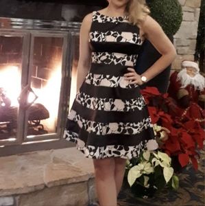 Adrienna Papell fit and flare dress